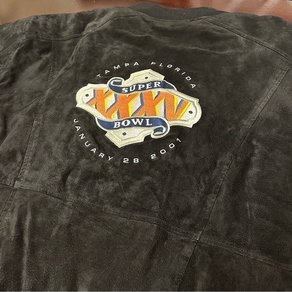 JEFF Hamilton Super Bowl XXXV 2001 Coat XL - Picture 6 of 11